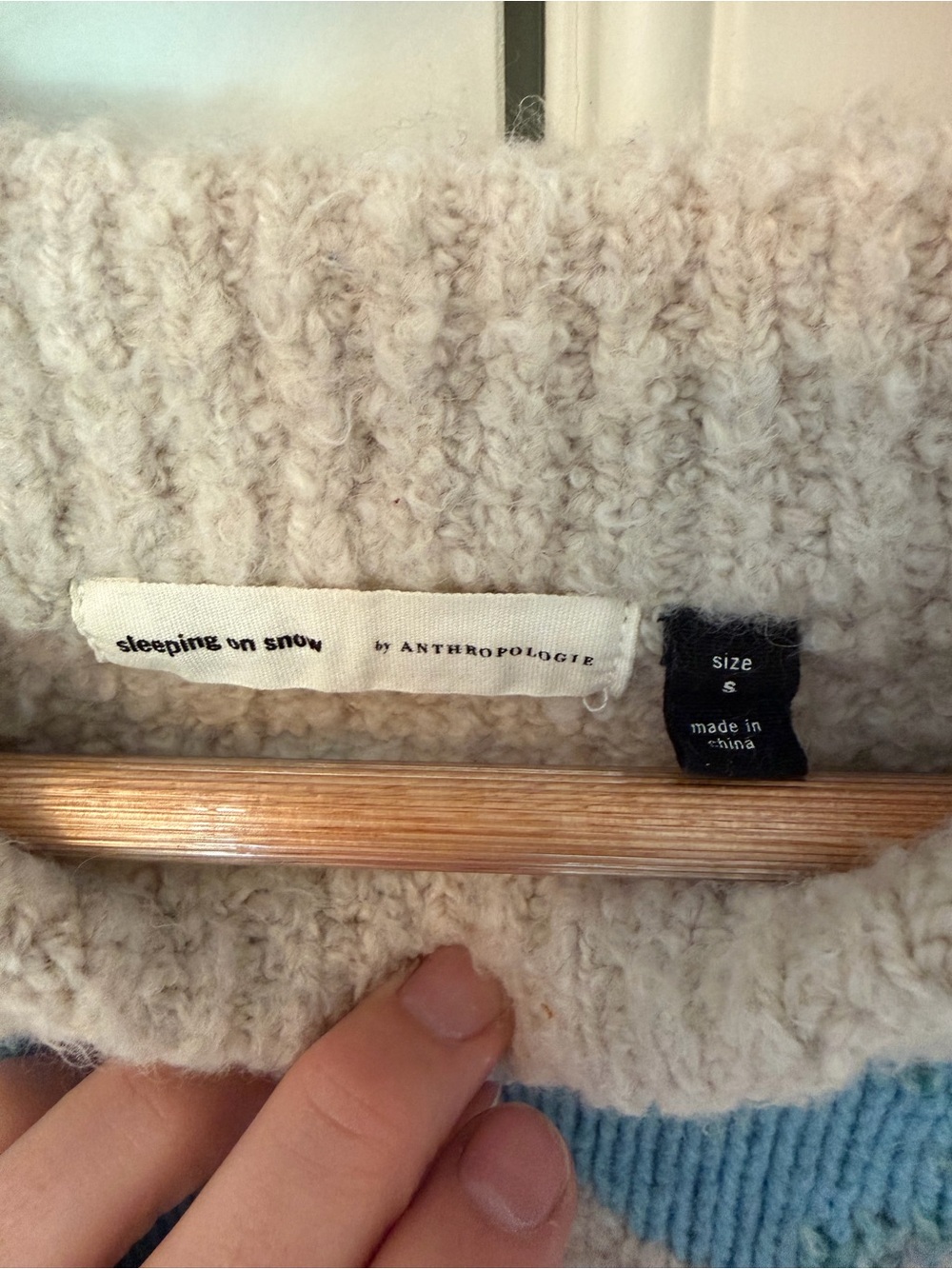 🏞️ Sleeping on Snow by Anthropologie - Mountain Motif Crewneck Sweater - Picture 4 of 6